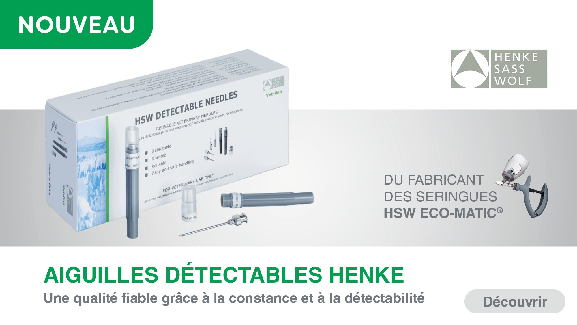 Banniere introduction aiguilles detectables HENKE 